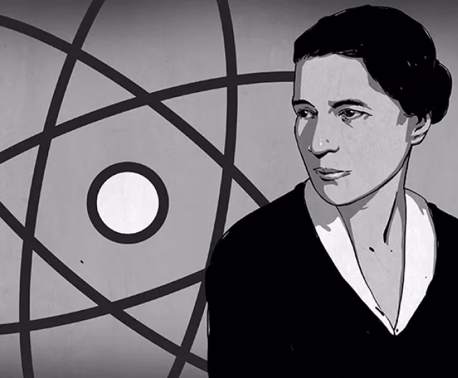 Illustration of Lise Meitner's theory